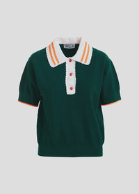 Knit Polo Top
