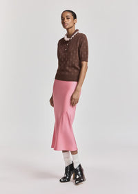 Polka-Dot Jacquard Knit Polo