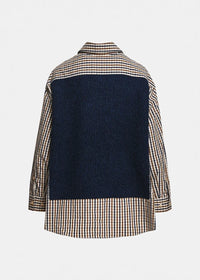 Layered Knit Vest Shirt