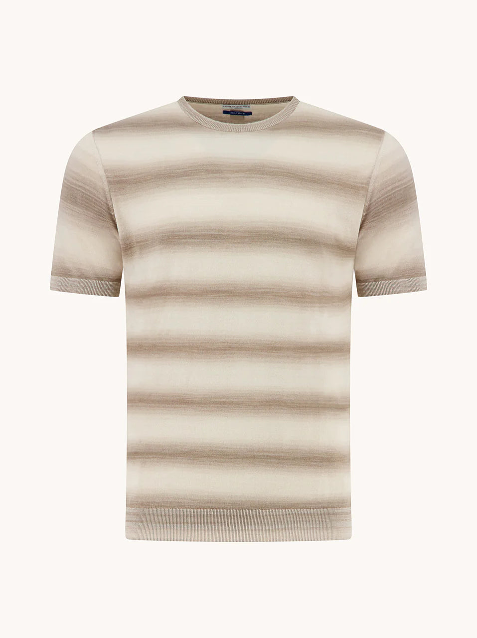 Knitted Melange Stripe Shirt
