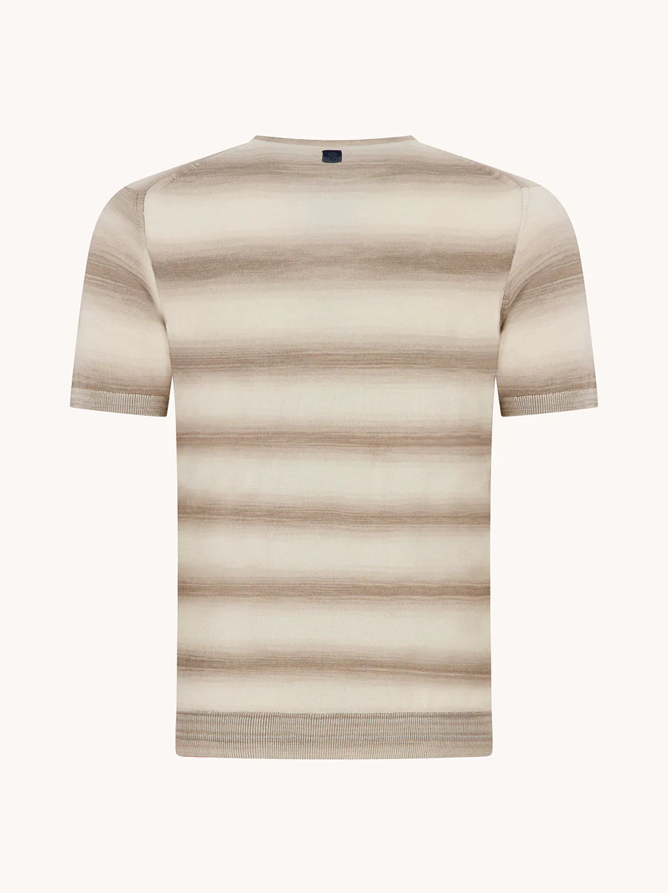 Knitted Melange Stripe Shirt