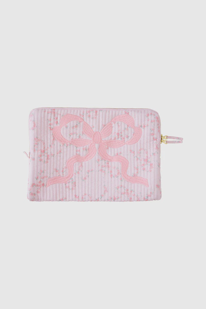 Quilted Bow Laptop Case