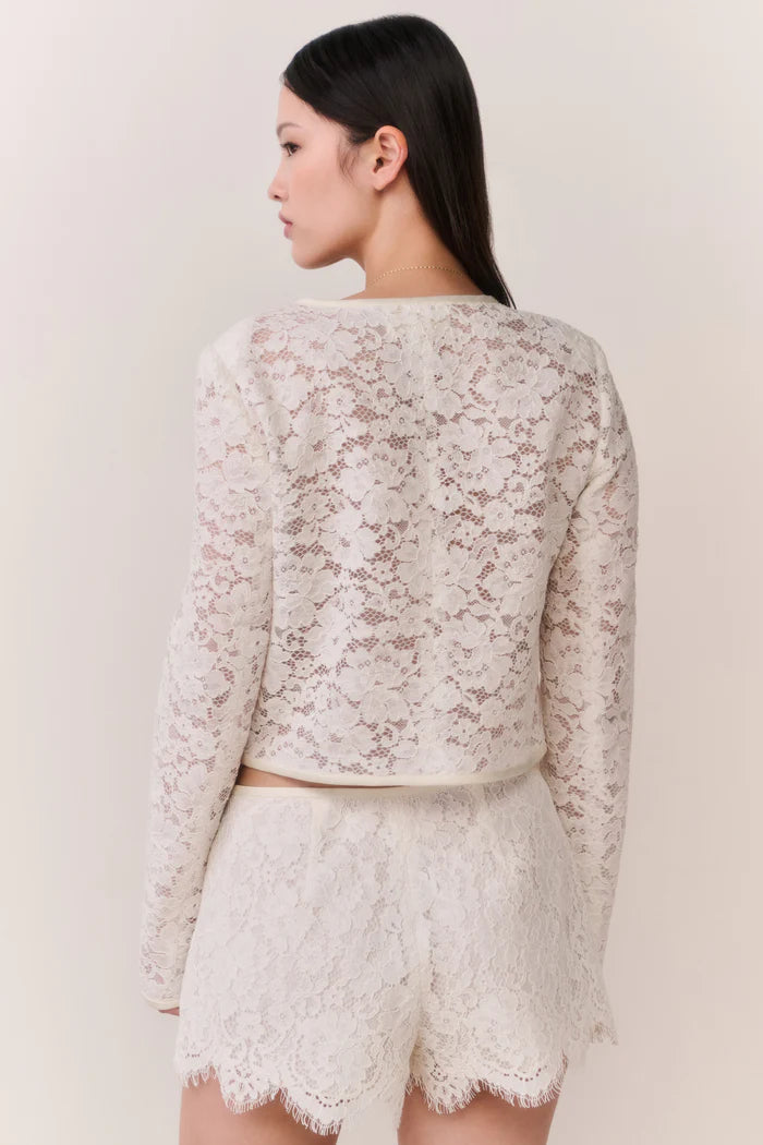Junetta Cropped Lace Jacket