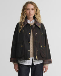 Tartan Collar Spey Waxed Jacket