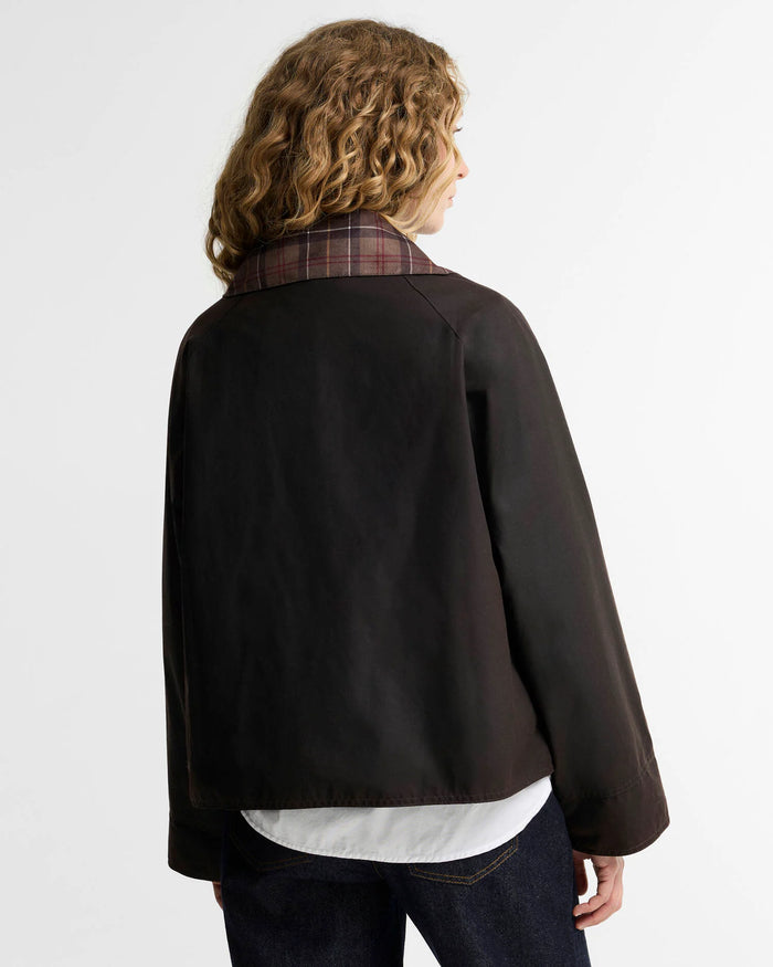 Tartan Collar Spey Waxed Jacket