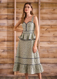 Lacey Dress Bird block