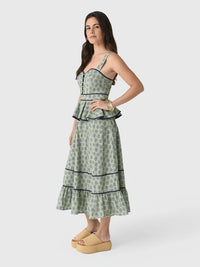 Lacey Dress Bird block