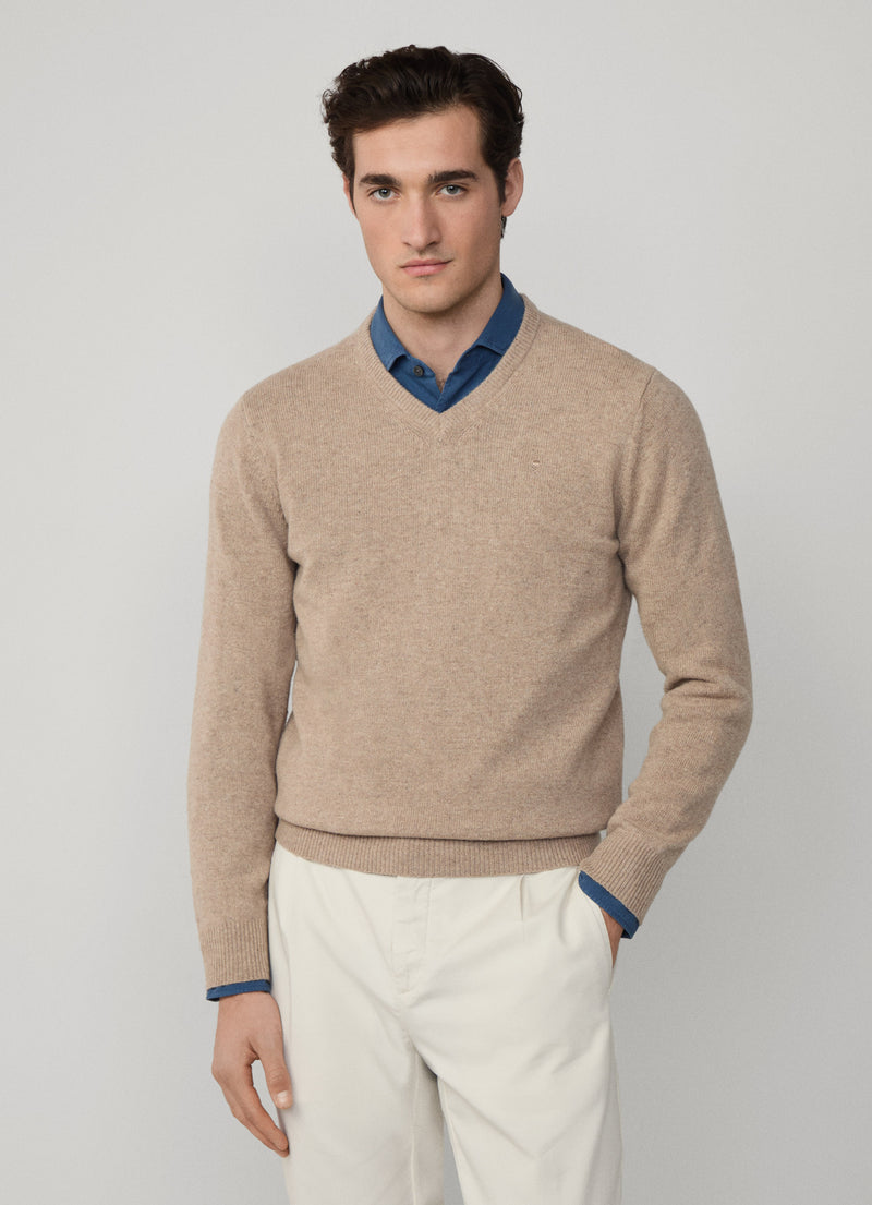 Lambswool V-Neck Jumper