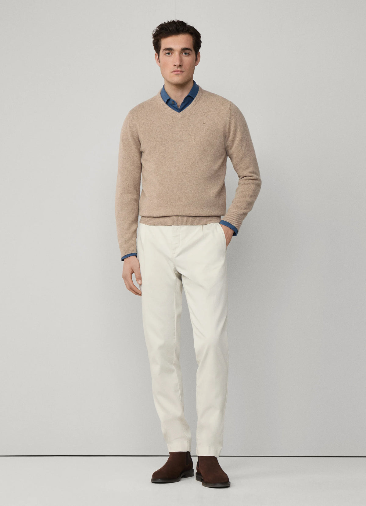 Lambswool V-Neck Jumper