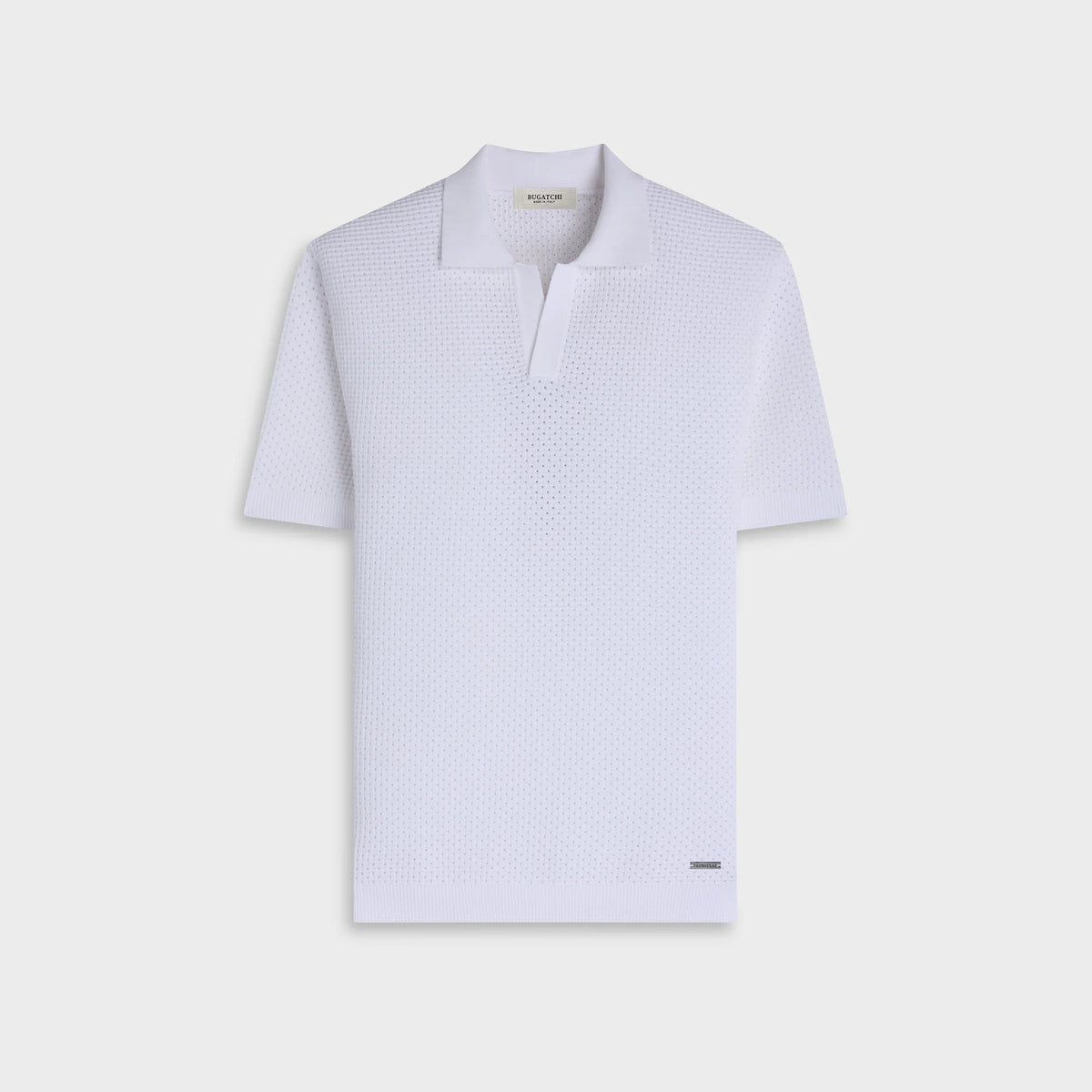 Lattice Johnny Collar Polo