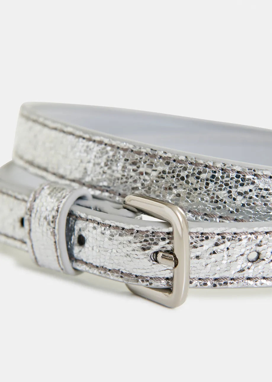 Lida Shiny Thin Belt