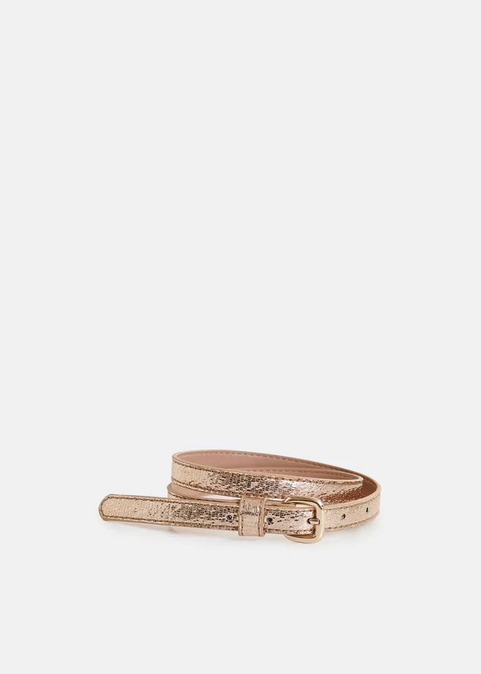 Lida Shiny Thin Belt