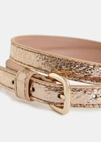 Lida Shiny Thin Belt