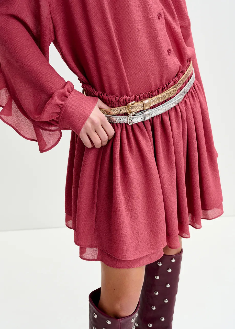 Lida Shiny Thin Belt