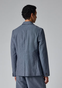 Linen-Cotton Buggy-Lined Blazer