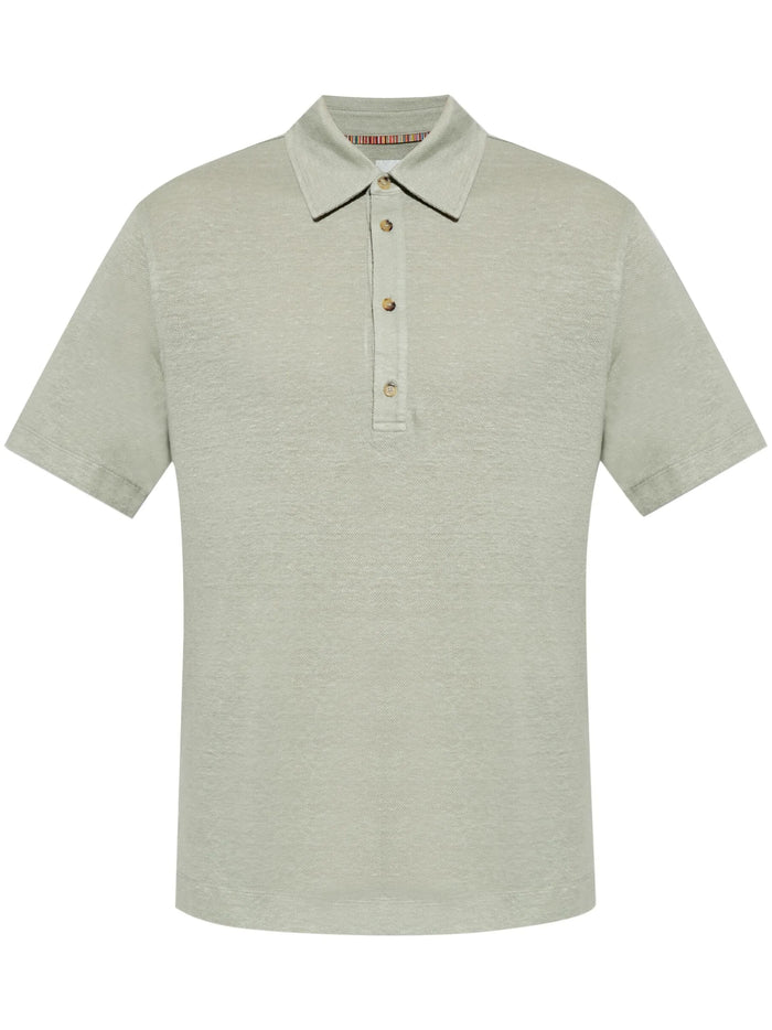 Linen Piqué Polo Shirt