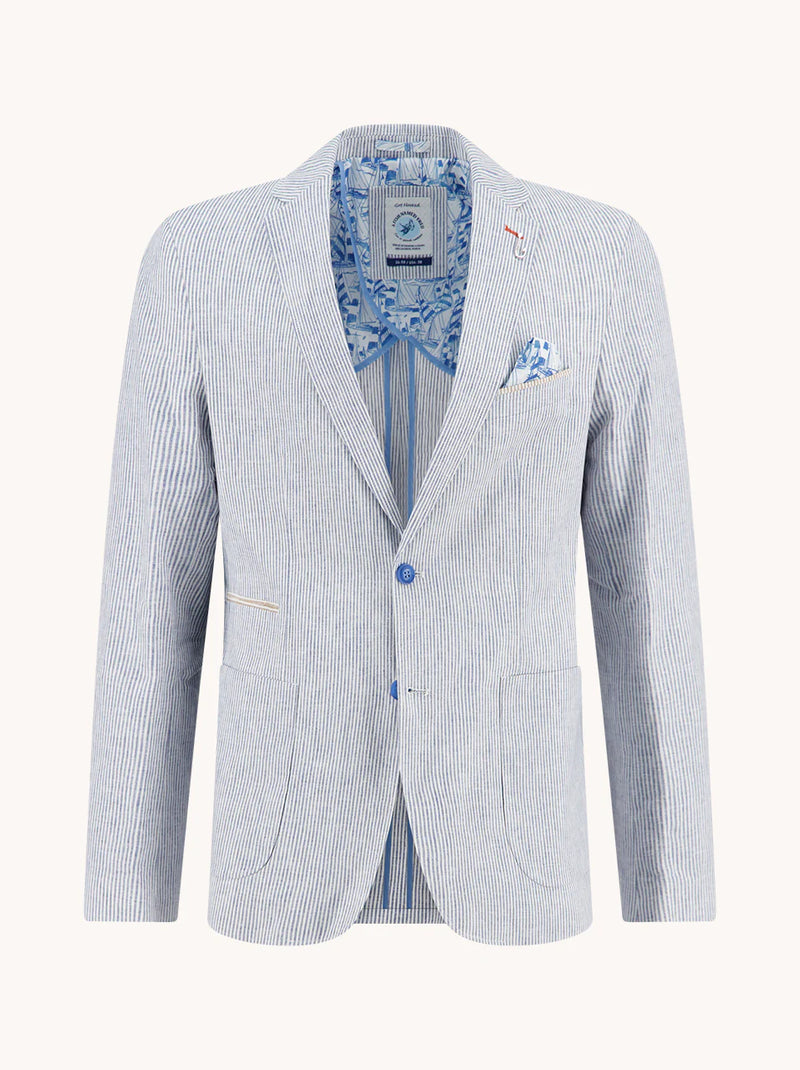 Linen Stripe Blazer