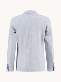 Linen Stripe Blazer