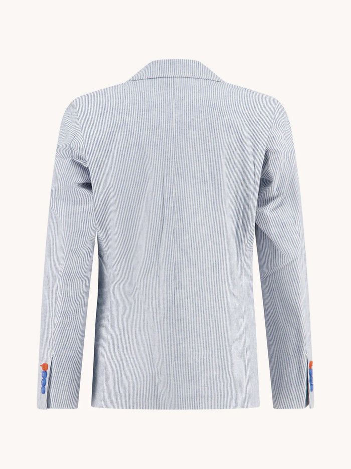 Linen Stripe Blazer