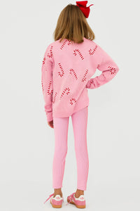 Little Peppa Legging - Candy Cane