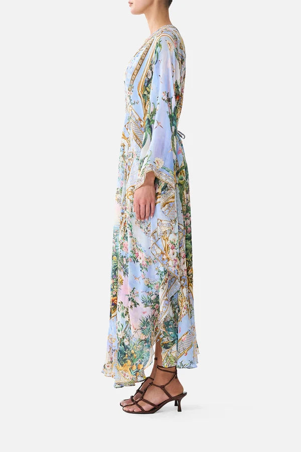 Long Kaftan With Waist Detail