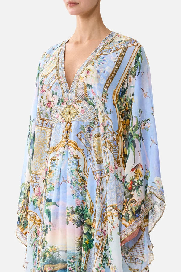 Long Kaftan With Waist Detail