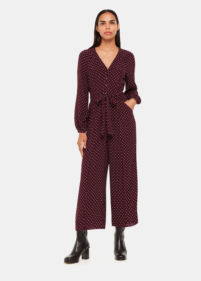 Lottie Spot Print Jumpsuit