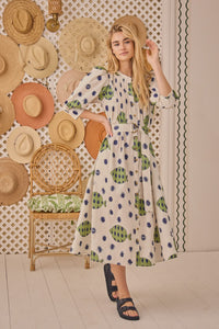 Lyle Belted Midi Dress