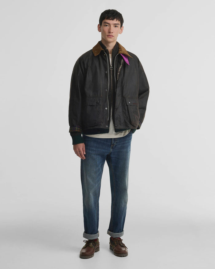 Windowpane Waxed Jacket