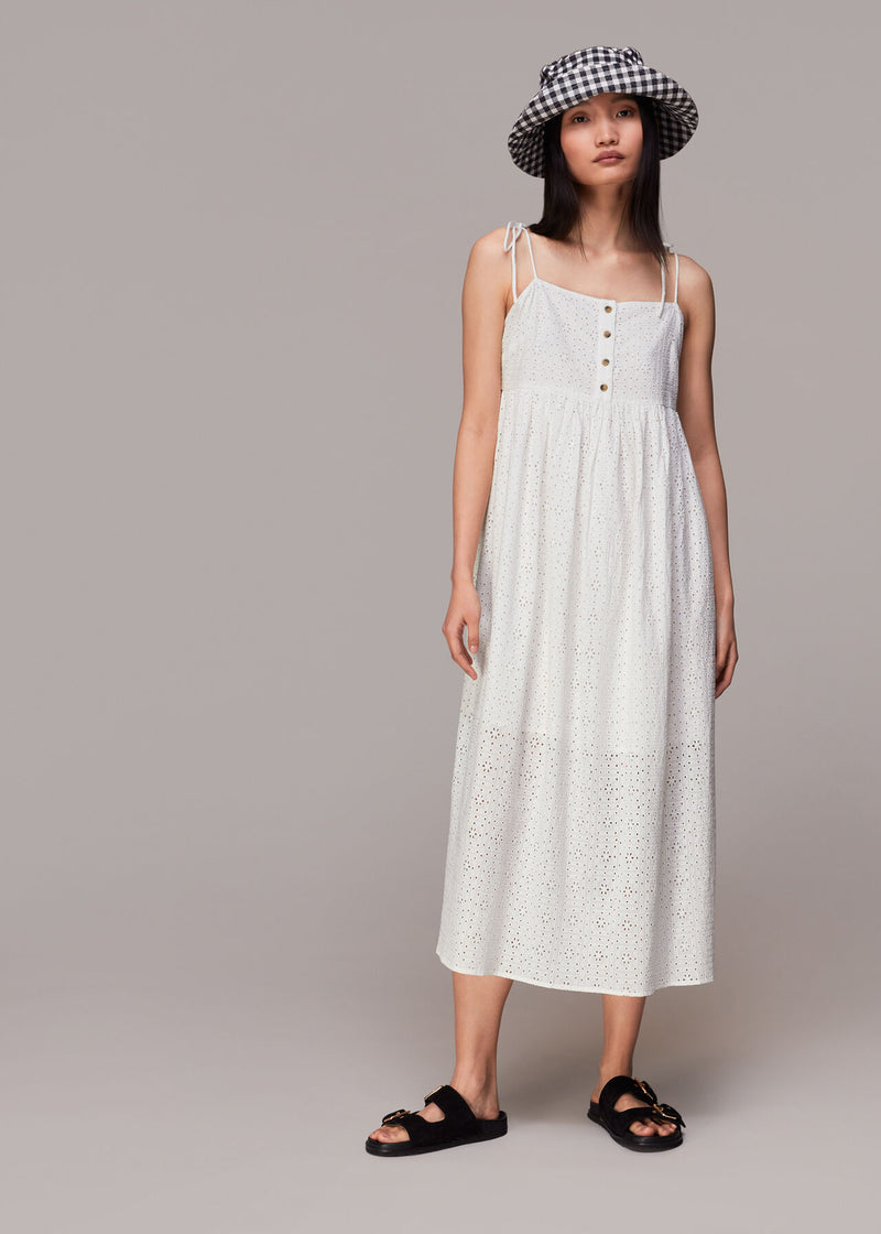 Mabel Broderi Midi Dress