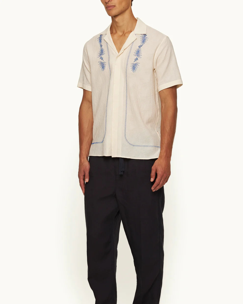 Maitan Embroidered Capri Shirt