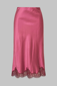 Malina Silk Midi Skirt