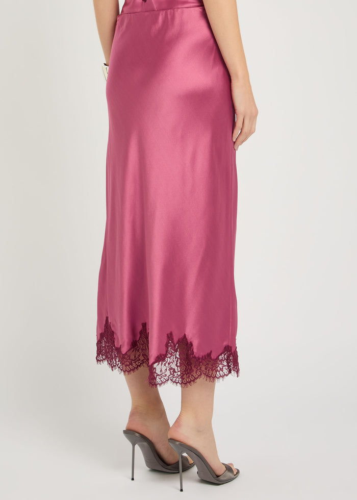 Malina Silk Midi Skirt