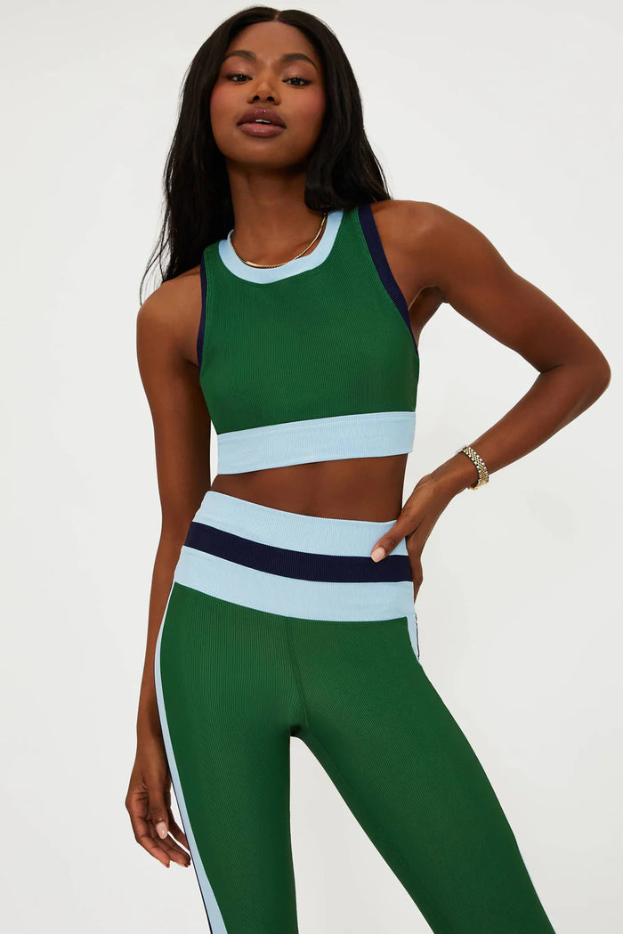 GWEN TOP IVY COLORBLOCK