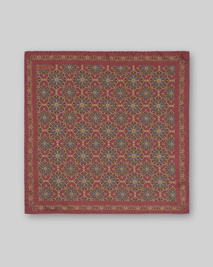 Medallion Silk Pocket Square