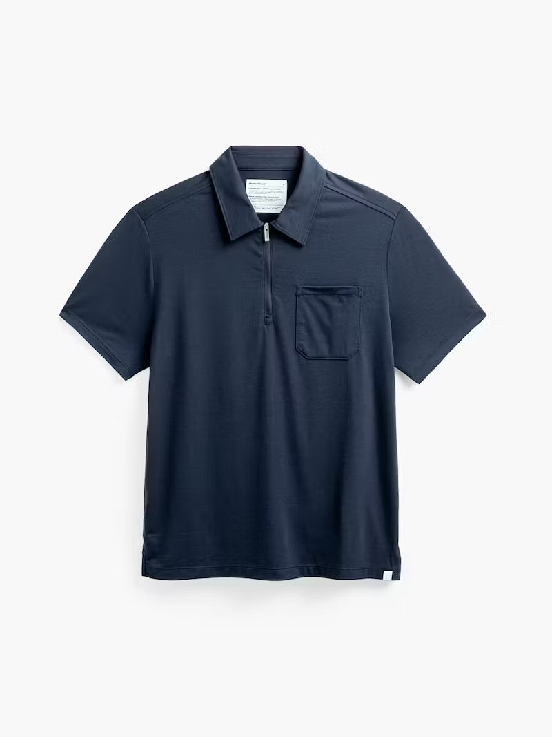 Men's Composite Merino Zip Polo