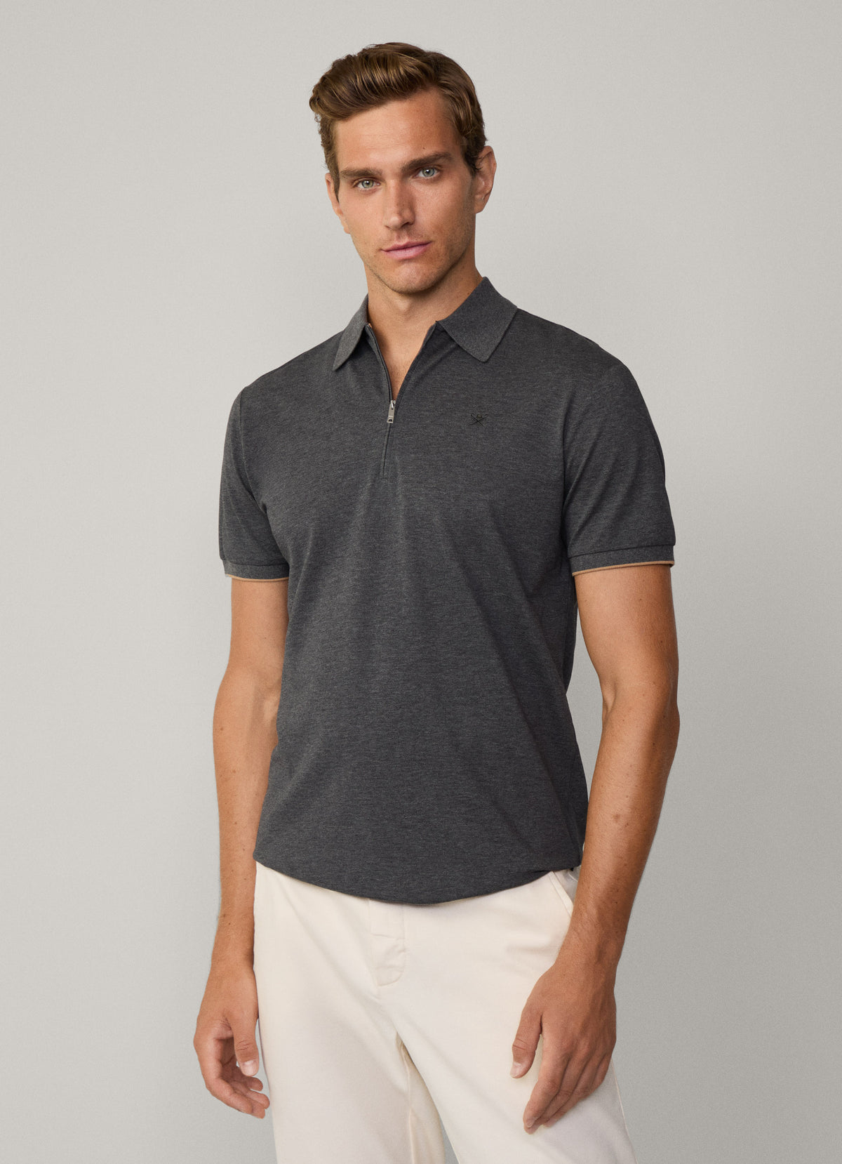 Mercerized  Zip Polo G