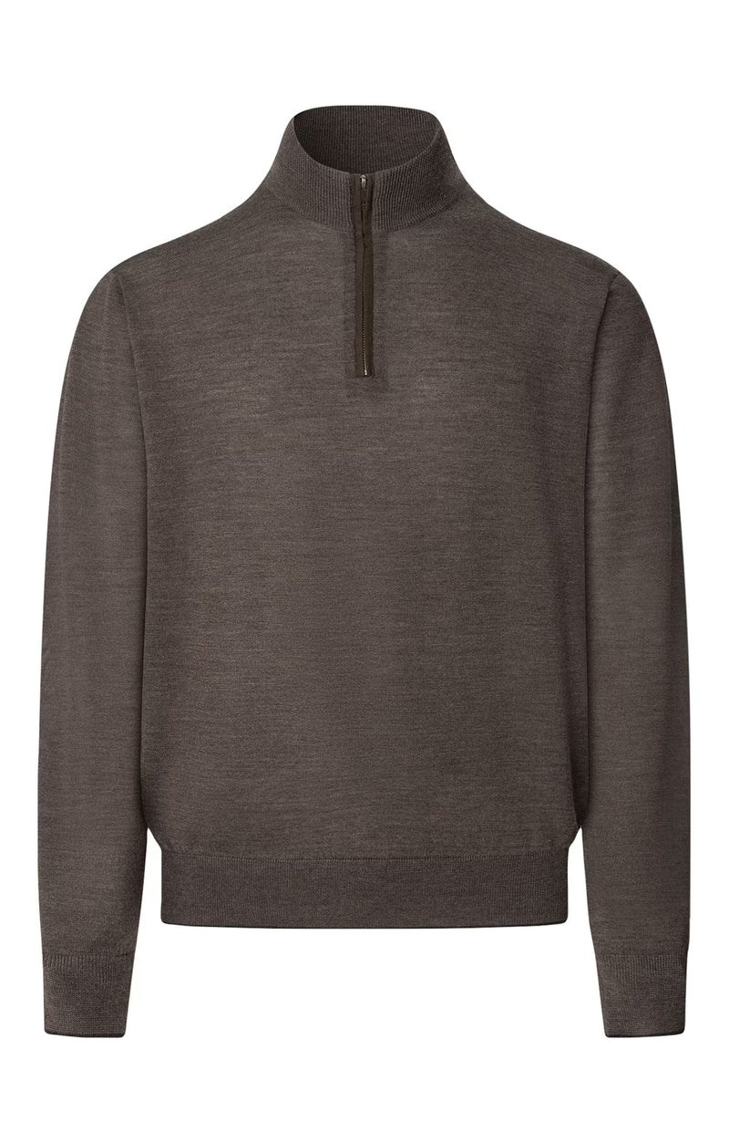 Merino Quarter Zip Jumper