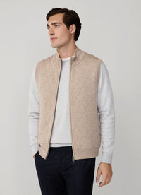 Merino Quilted Knit Gilet
