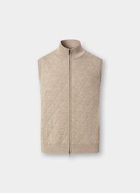 Merino Quilted Knit Gilet
