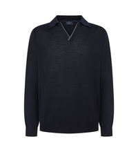 Merino Silk Polo LS