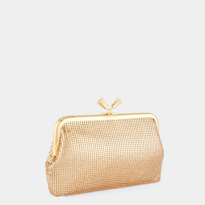 Mesh Maud Tassel Clutch