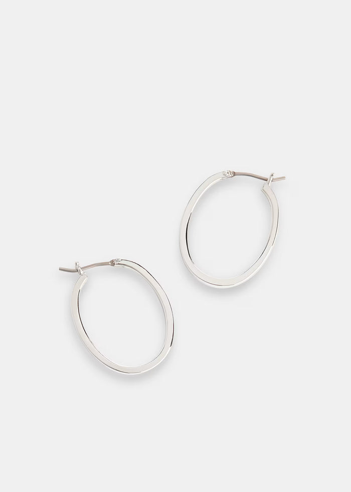 Mini Oval Thin Hoop