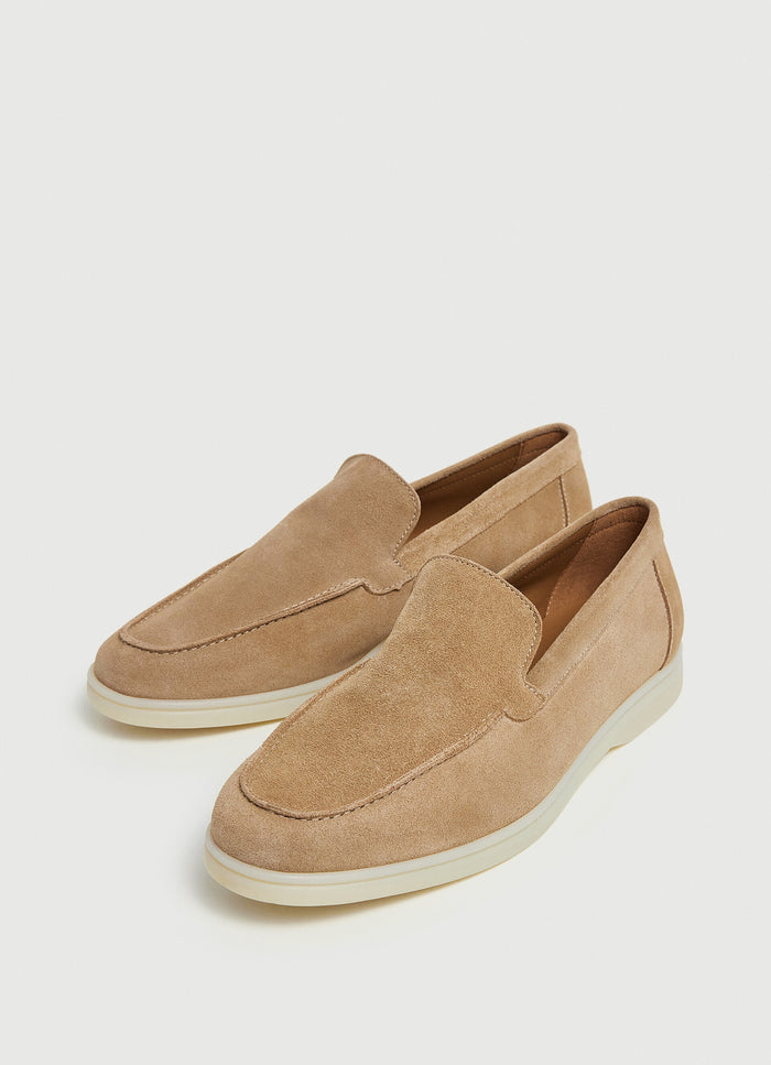 Minimalist Suede Moccasin