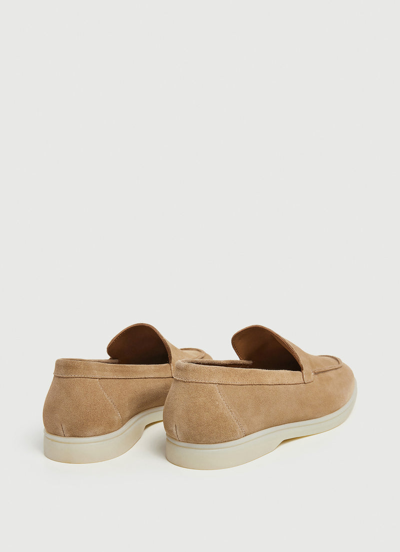 Minimalist Suede Moccasin