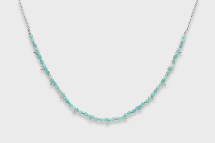 Salus Amazonite Gemstone Silver