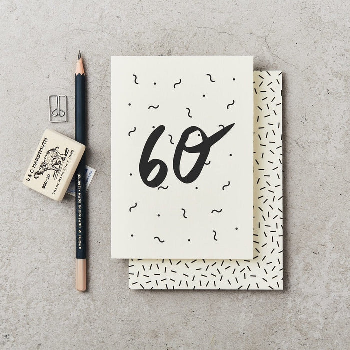60th Birthday Card