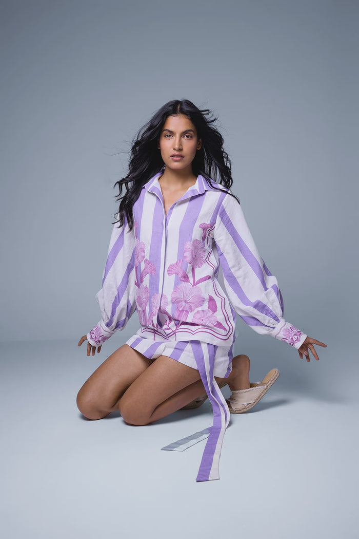 Nigiri Wild Flower Tunic Blouse