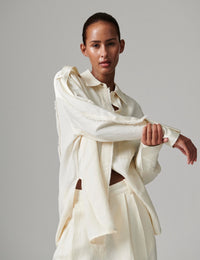 Norma Contrast Linen Shirt