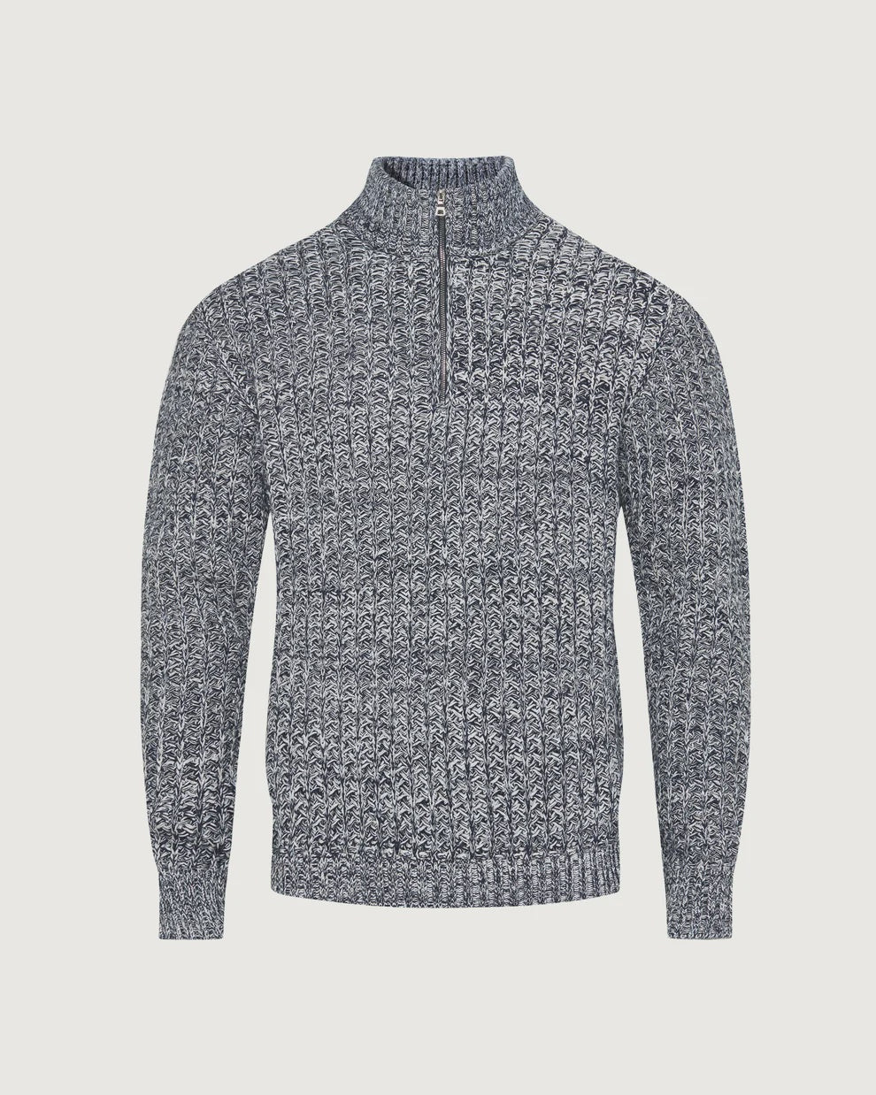 Lennard Crochet Half-Zip Kni